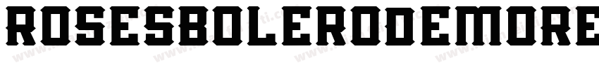 RosesBoleroDemoRegul字体转换