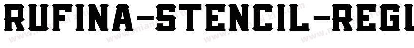 Rufina-Stencil-Regul字体转换