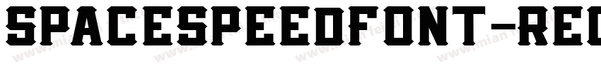SpaceSpeedFont-Regul字体转换