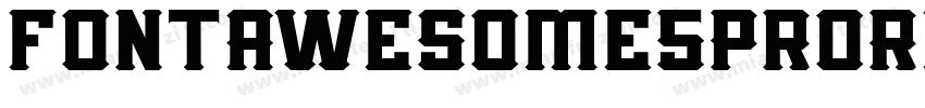 fontAwesome5ProRegul字体转换