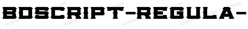 BDScript-Regula字体转换