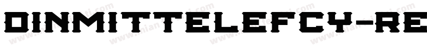 DINMittelEFCY-Regula字体转换