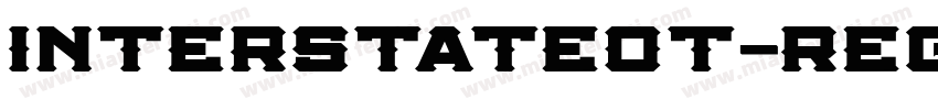InterstateOT-Regula字体转换