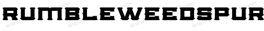 RumbleweedspurRegula字体转换