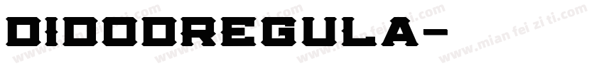 didodRegula字体转换