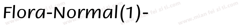 Flora-Normal(1)字体转换
