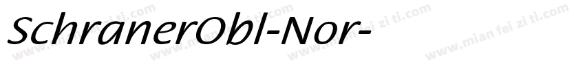SchranerObl-Nor字体转换