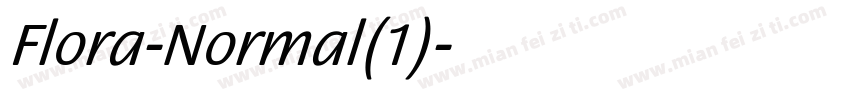 Flora-Normal(1)字体转换