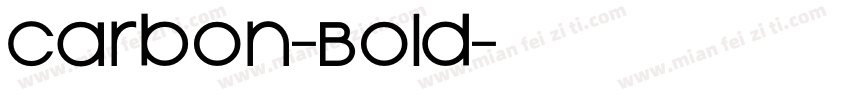 Carbon-Bold字体转换
