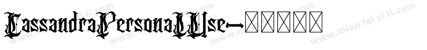 CassandraPersonaIUse字体转换