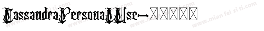 CassandraPersonaIUse字体转换