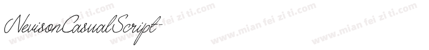 NevisonCasualScript字体转换