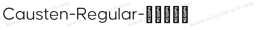 Causten-Regular字体转换
