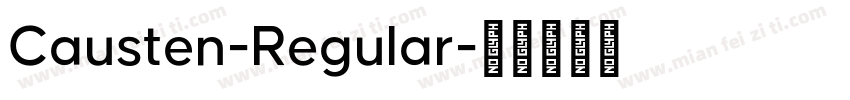 Causten-Regular字体转换