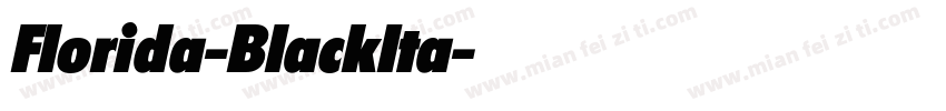 Florida-BlackIta字体转换