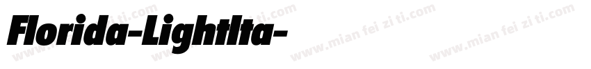 Florida-LightIta字体转换