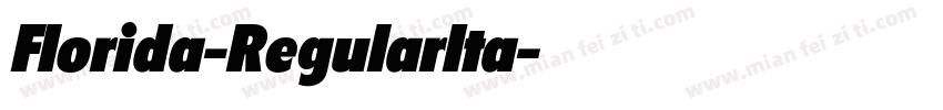 Florida-RegularIta字体转换