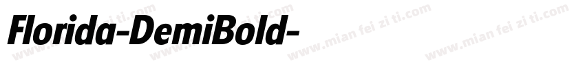 Florida-DemiBold字体转换
