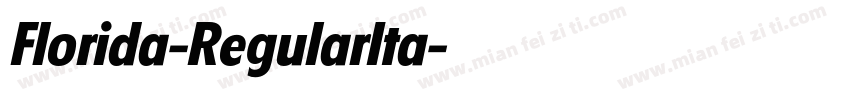 Florida-RegularIta字体转换