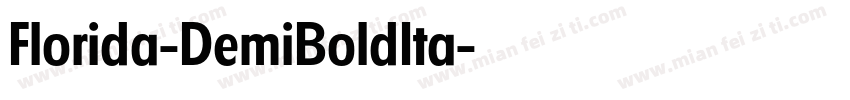 Florida-DemiBoldIta字体转换