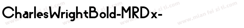 CharlesWrightBold-MRDx字体转换