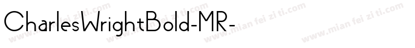 CharlesWrightBold-MR字体转换