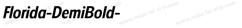 Florida-DemiBold字体转换