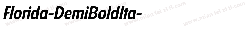 Florida-DemiBoldIta字体转换