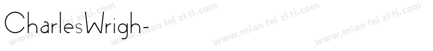 CharlesWrigh字体转换