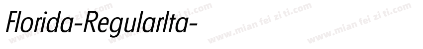 Florida-RegularIta字体转换