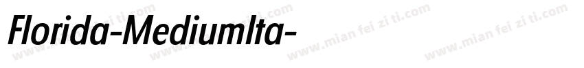 Florida-MediumIta字体转换