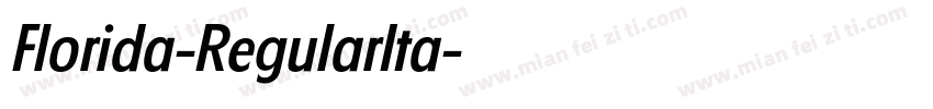 Florida-RegularIta字体转换