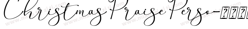 ChristmasPraisePerso字体转换