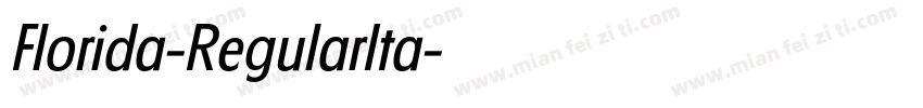 Florida-RegularIta字体转换