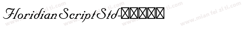 FloridianScriptStd字体转换