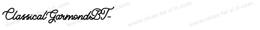 ClassicalGarmondBT字体转换