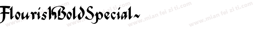 FlourishBoldSpecial字体转换