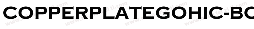 CopperplateGohic-Bold字体转换