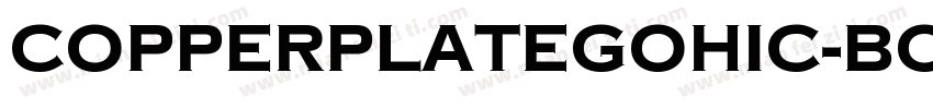 CopperplateGohic-Bold字体转换