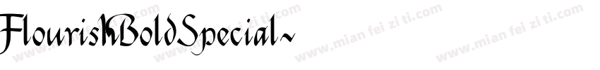 FlourishBoldSpecial字体转换