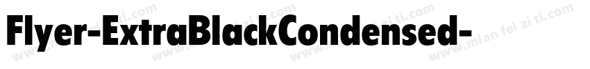 Flyer-ExtraBlackCondensed字体转换