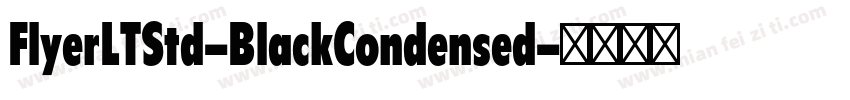 FlyerLTStd-BlackCondensed字体转换