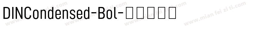 DINCondensed-Bol字体转换