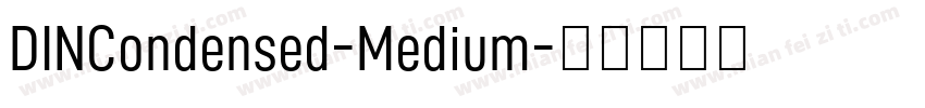 DINCondensed-Medium字体转换