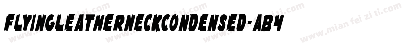 FlyingLeatherneckCondensed-AB4D字体转换
