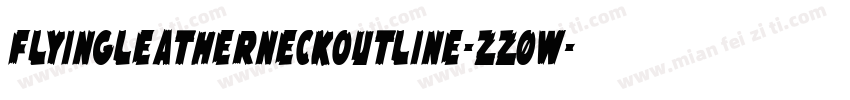FlyingLeatherneckOutline-zz0w字体转换