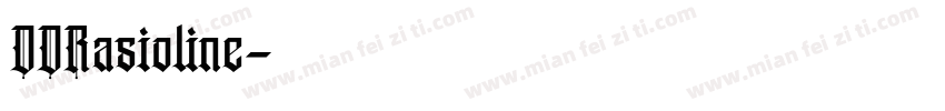 DDRasioline字体转换