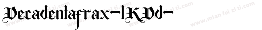 Decadentafrax-lKDd字体转换