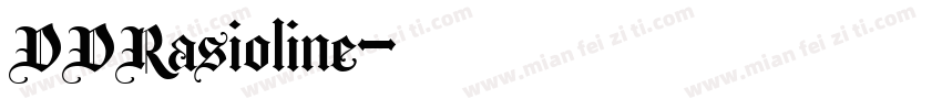 DDRasioline字体转换