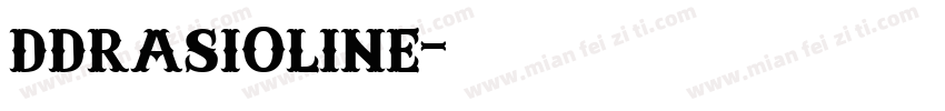DDRasioline字体转换